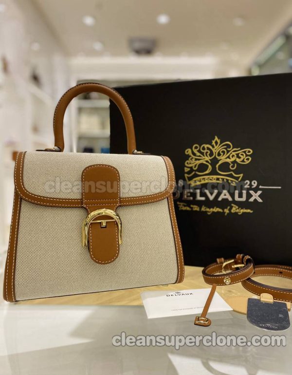 Handbag bag replica details and pricing Caramel color Delvaux cowhide women