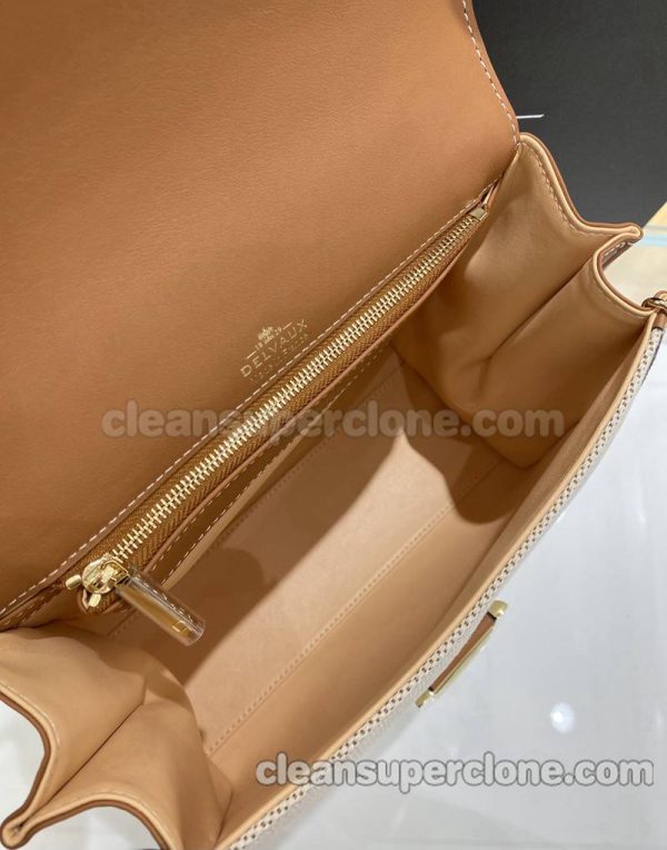 Handbag bag replica details and pricing Caramel color Delvaux cowhide women 5