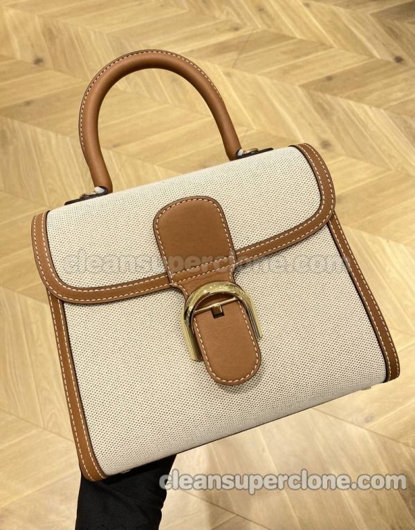 Handbag bag replica details and pricing Caramel color Delvaux cowhide women 9