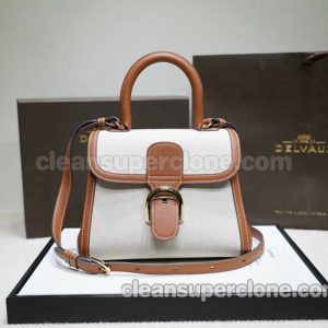 Cowhide bag 1:1 Copy description and price brown Delvaux Handbag women