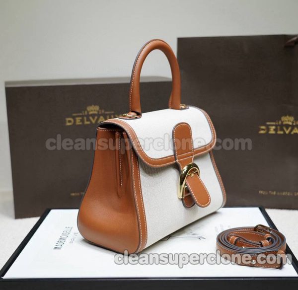 Cowhide bag 1:1 Copy description and price brown Delvaux Handbag women 2