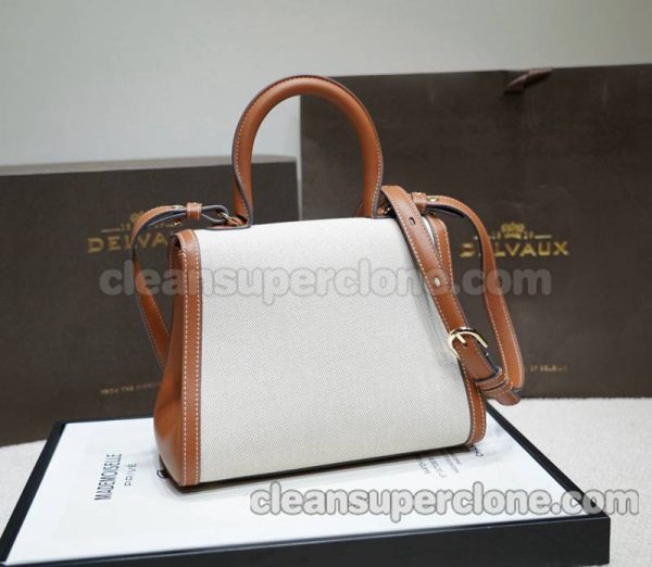 Cowhide bag 1:1 Copy description and price brown Delvaux Handbag women 3