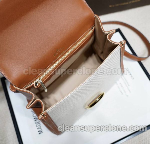 Cowhide bag 1:1 Copy description and price brown Delvaux Handbag women 9