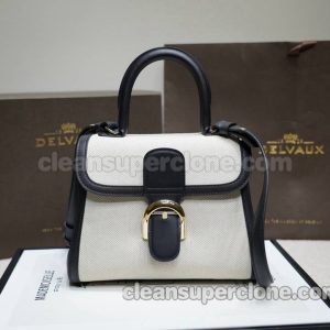 Delvaux bag Super Clone picture and price black Handbag Cowhide women