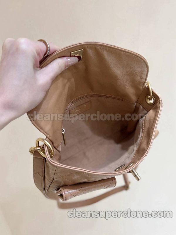 cowhide bag 1:1 Copy description and price brown Small Chanel Crossbody women 5