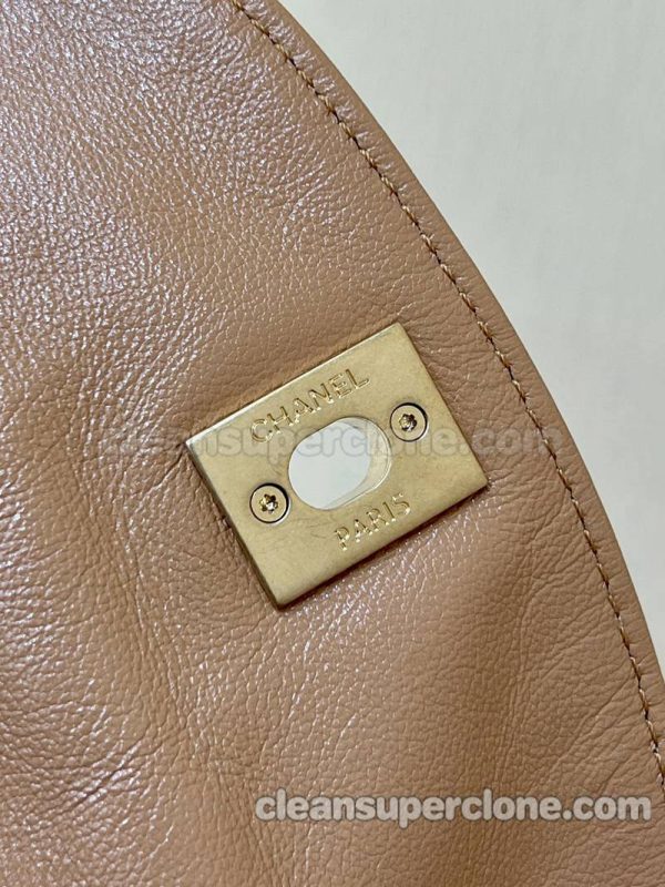 cowhide bag 1:1 Copy description and price brown Small Chanel Crossbody women 6