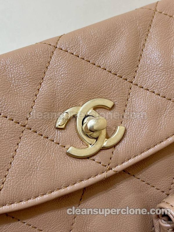 cowhide bag 1:1 Copy description and price brown Small Chanel Crossbody women 8