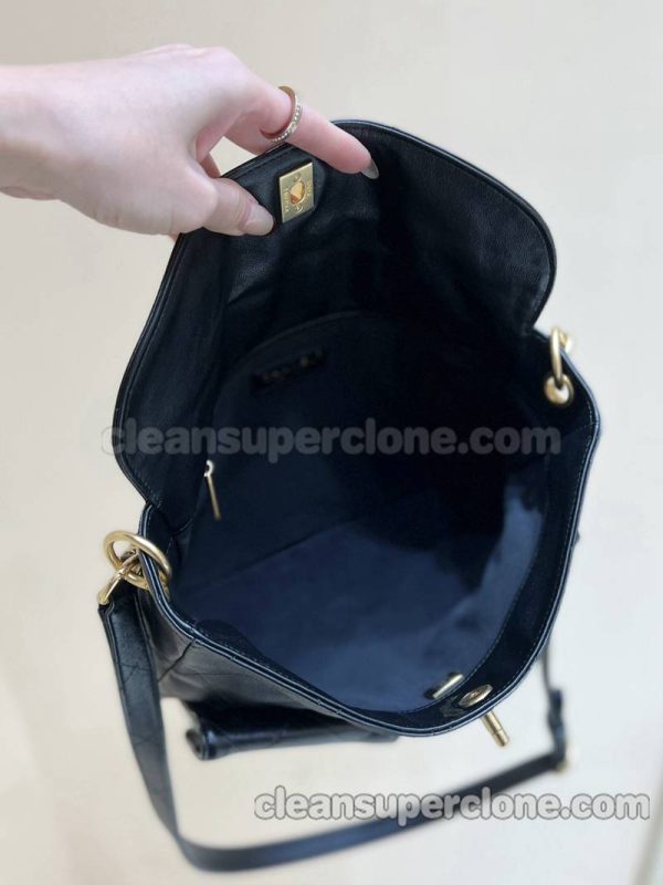 Crossbody bag replica details and pricing black Large Chanel cowhide women 5