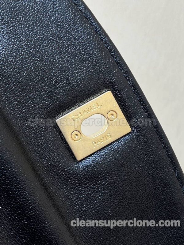 Crossbody bag replica details and pricing black Large Chanel cowhide women 6