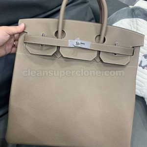 Handbag bag replica details and pricing gray Hermes cowhide women