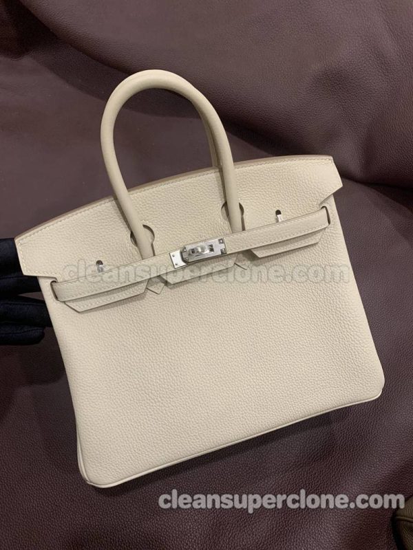 Hermes bag Super Clone picture and price white Handbag cowhide women