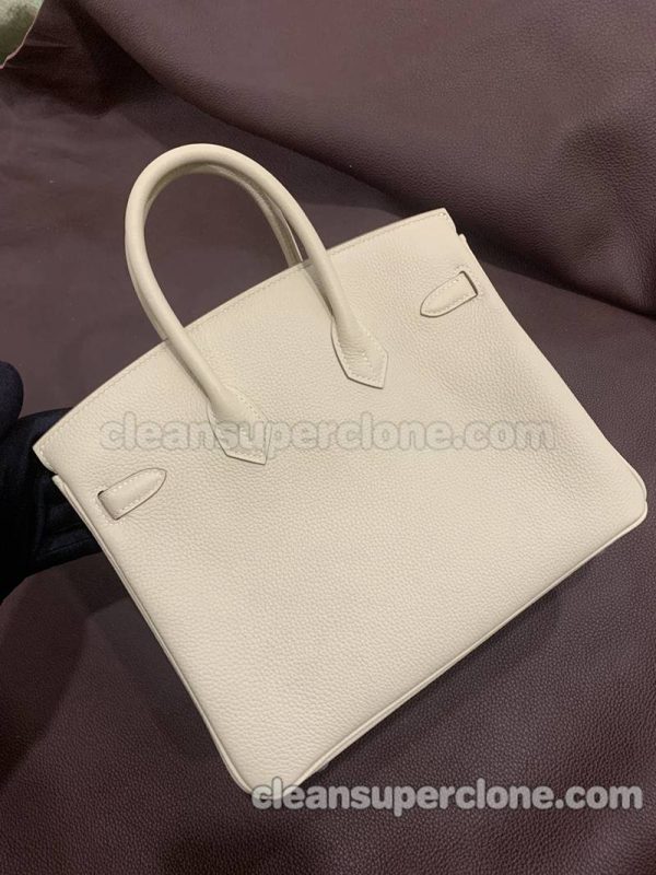 Hermes bag Super Clone picture and price white Handbag cowhide women 3