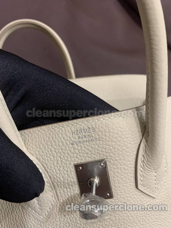 Hermes bag Super Clone picture and price white Handbag cowhide women 7