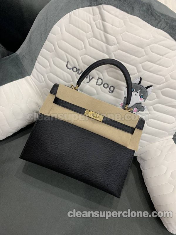 Handbag bag replica details and pricing black Hermes cowhide women