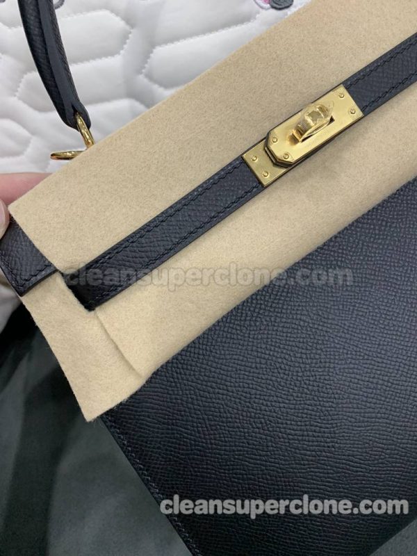 Handbag bag replica details and pricing black Hermes cowhide women 2