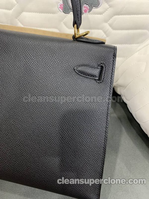 Handbag bag replica details and pricing black Hermes cowhide women 4