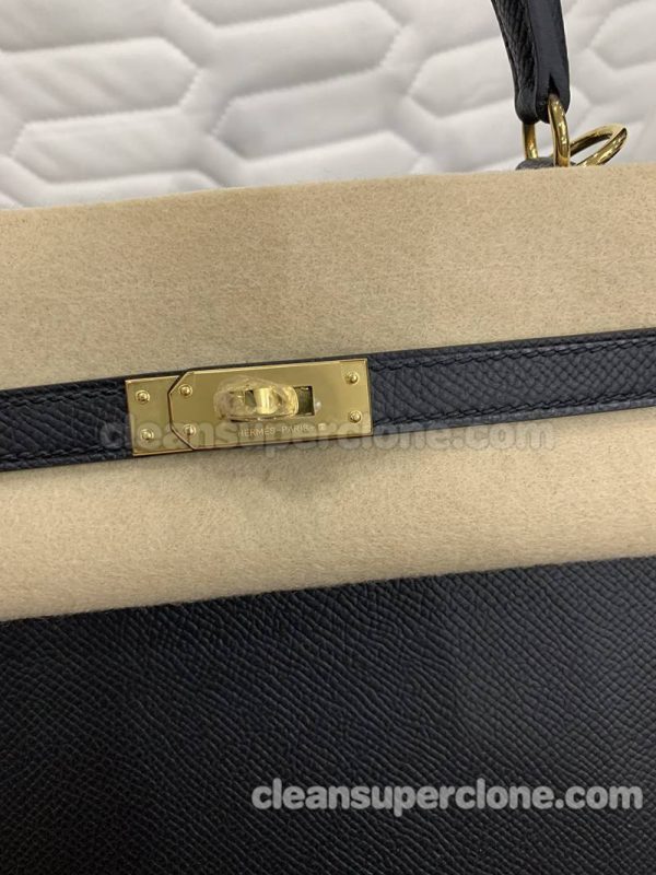 Handbag bag replica details and pricing black Hermes cowhide women 5