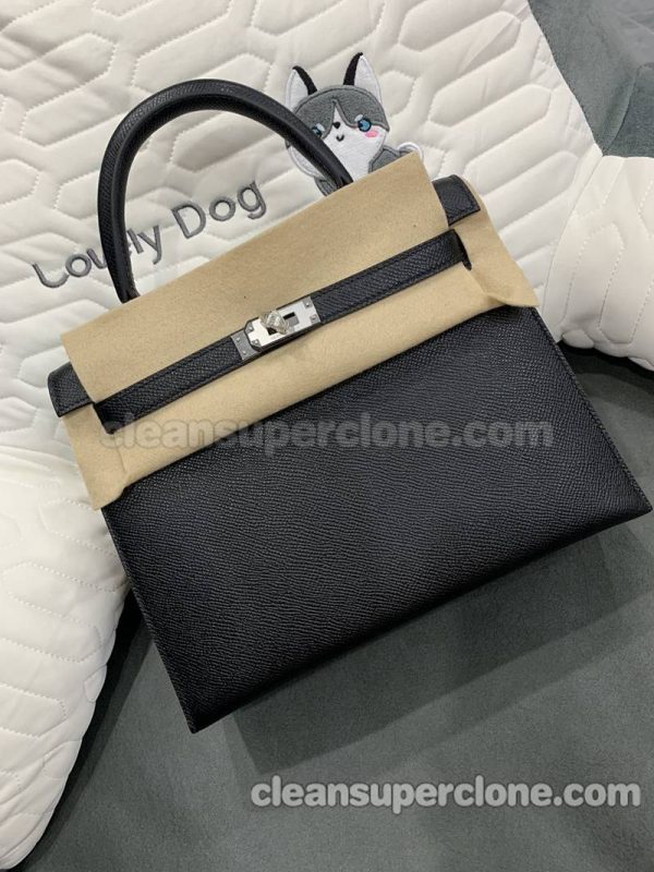 Handbag bag replica details and pricing black Hermes cowhide women 6