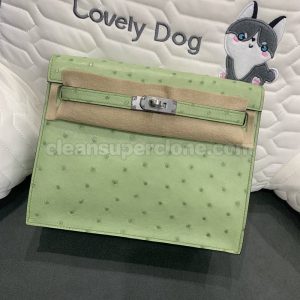 Hermes bag Super Clone picture and price Avocado green Handbag cowhide women