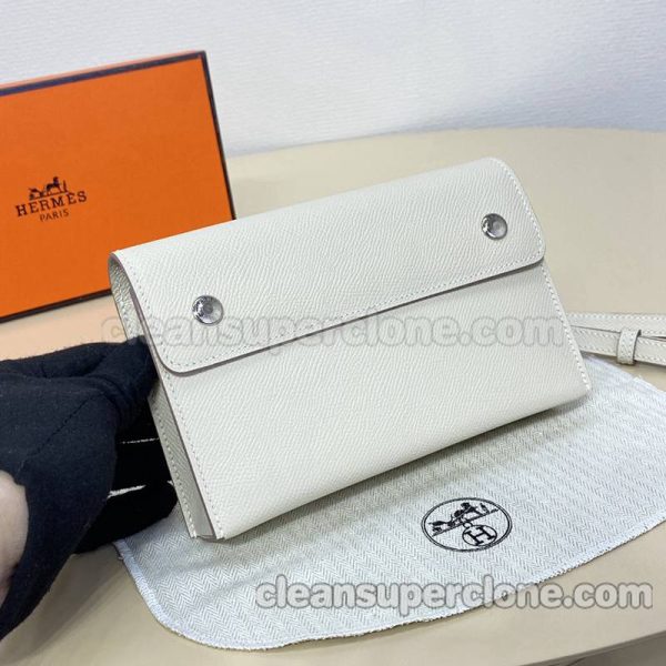 Shoulder bag replica details and pricing white Hermes cowhide Crossbody Purse women 5