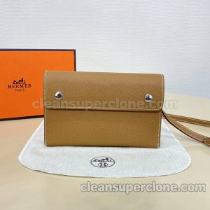 cowhide bag 1:1 Copy description and price Brown Hermes Shoulder Crossbody Purse women