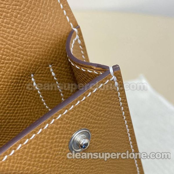 cowhide bag 1:1 Copy description and price Brown Hermes Shoulder Crossbody Purse women 2