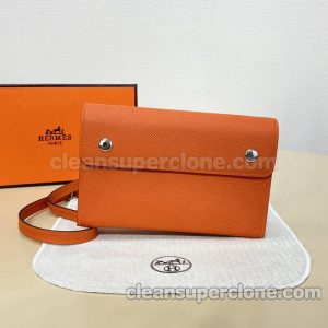 Shoulder bag replica details and pricing orange Hermes Crossbody Purse cowhide women