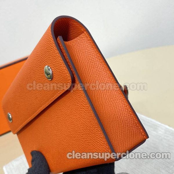 Shoulder bag replica details and pricing orange Hermes Crossbody Purse cowhide women 2