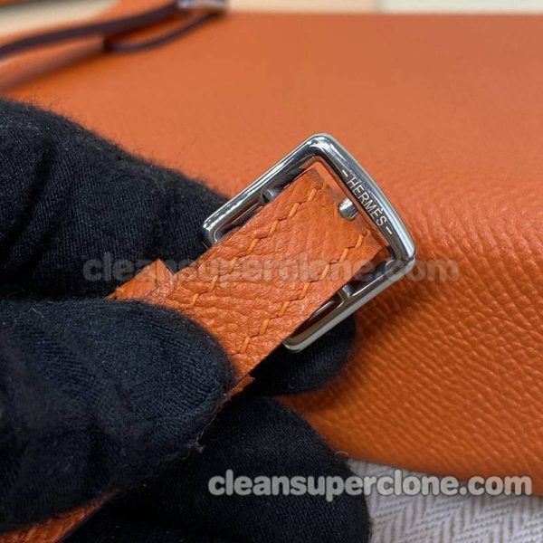 Shoulder bag replica details and pricing orange Hermes Crossbody Purse cowhide women 7