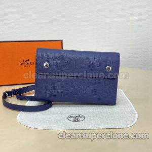 cowhide bag 1:1 Copy description and price sapphire Hermes Shoulder Crossbody Purse women