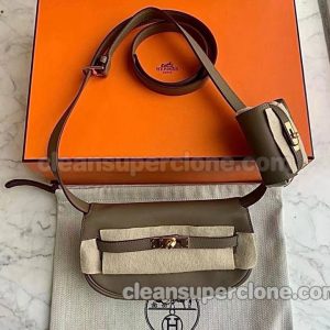 Waist bag replica details and pricing grey Hermes Shoulder Crossbody cowhide women