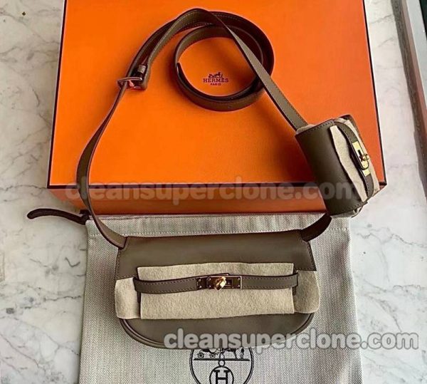 Waist bag replica details and pricing grey Hermes Shoulder Crossbody cowhide women