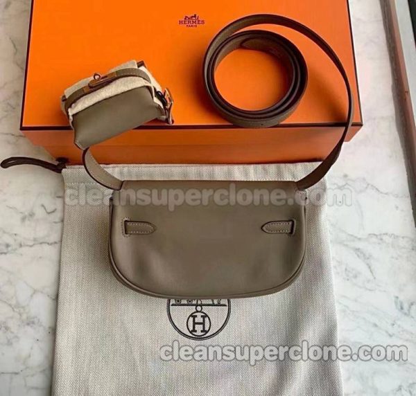 Waist bag replica details and pricing grey Hermes Shoulder Crossbody cowhide women 2