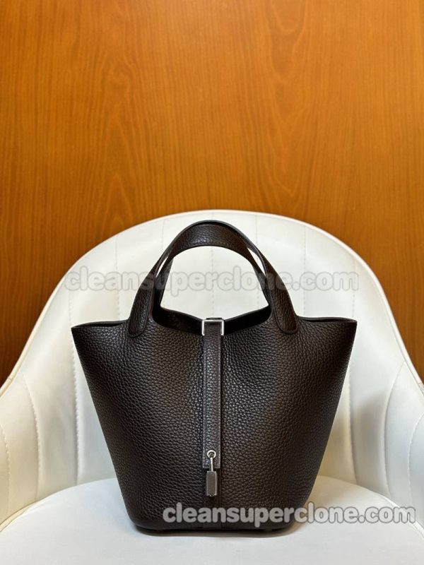 Handbag bag replica details and pricing Ebony Hermes cowhide women 3