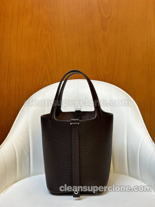 Handbag bag replica details and pricing Ebony Hermes cowhide women 6