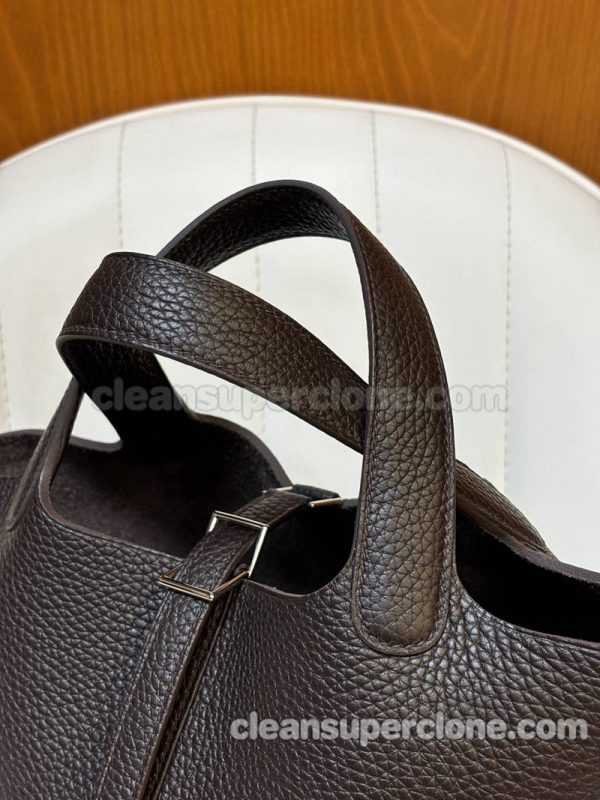 Handbag bag replica details and pricing Ebony Hermes cowhide women 9