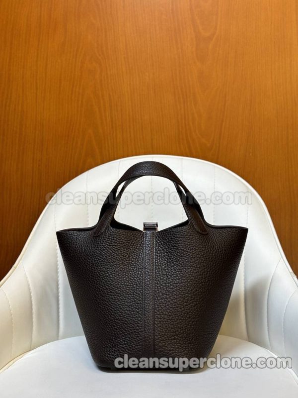 Handbag bag replica details and pricing Ebony Hermes cowhide women 10