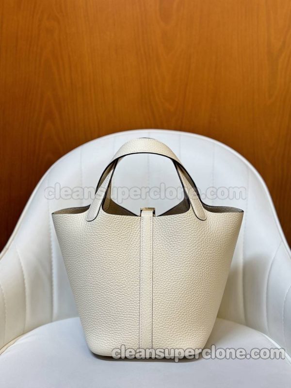 Handbag bag replica details and pricing Cream white Hermes cowhide women 4