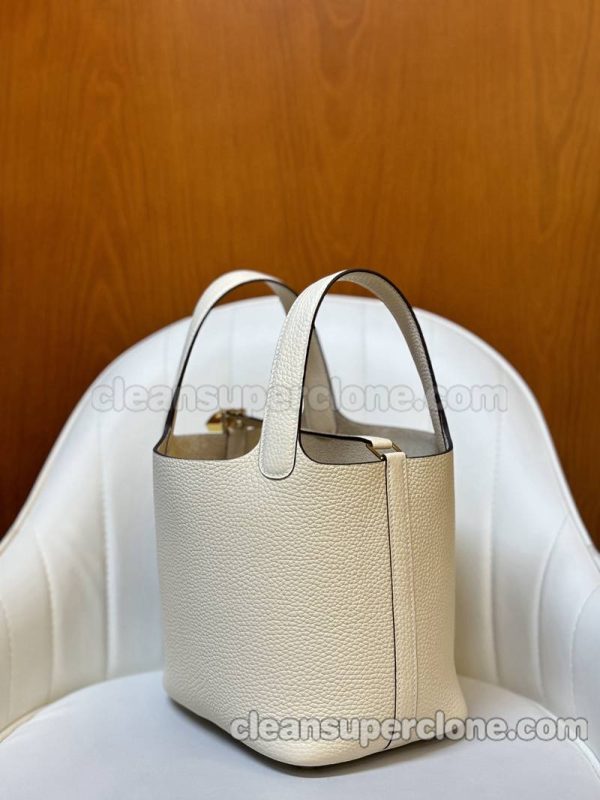 Handbag bag replica details and pricing Cream white Hermes cowhide women 6