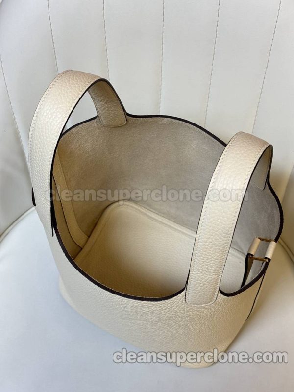 Handbag bag replica details and pricing Cream white Hermes cowhide women 7