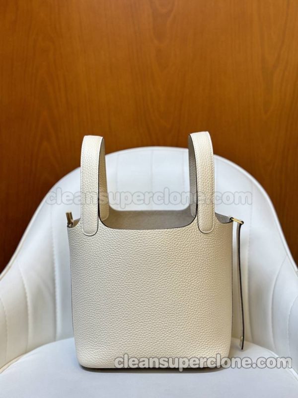 Handbag bag replica details and pricing Cream white Hermes cowhide women 10