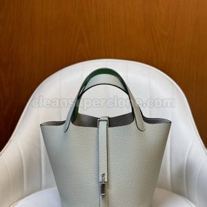 Handbag bag replica details and pricing Grey Hermes cowhide women