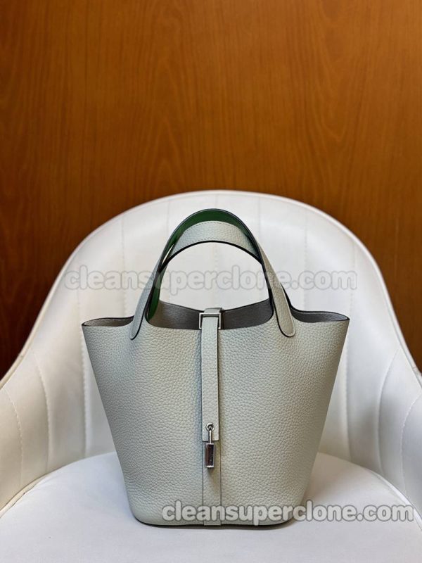 Handbag bag replica details and pricing Grey Hermes cowhide women