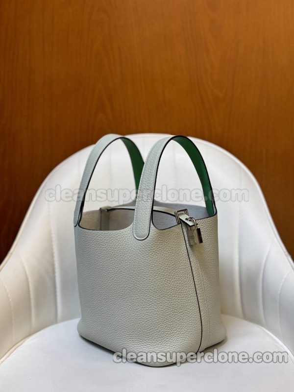 Handbag bag replica details and pricing Grey Hermes cowhide women 2