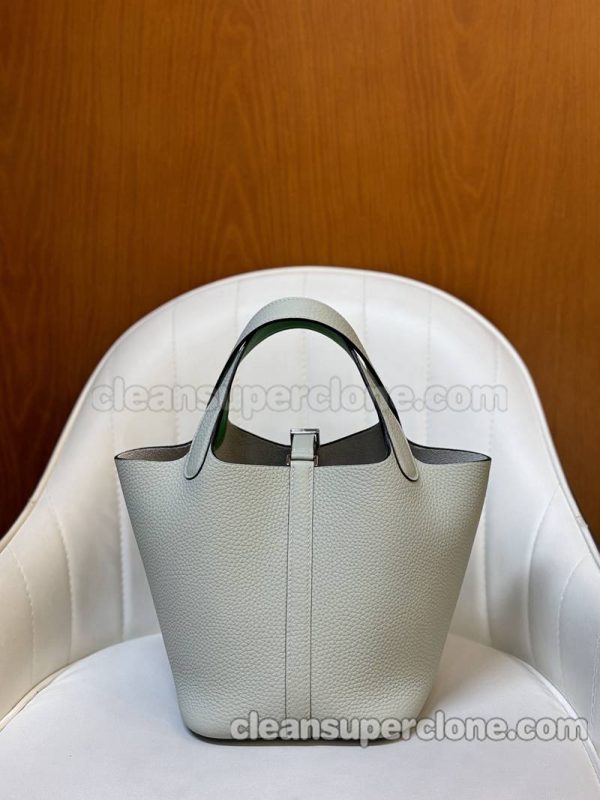 Handbag bag replica details and pricing Grey Hermes cowhide women 4