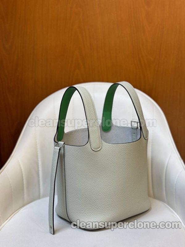 Handbag bag replica details and pricing Grey Hermes cowhide women 6