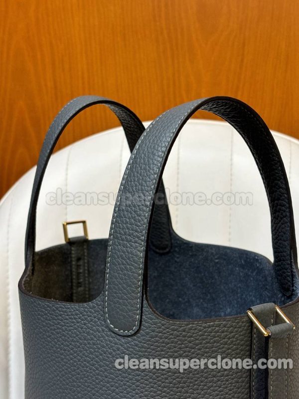 Handbag bag replica details and pricing Hurricane Blue Hermes cowhide women 10