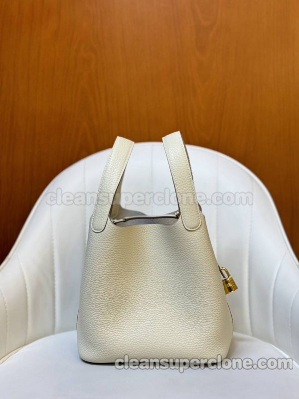 Handbag bag replica details and pricing Milkshake white Hermes cowhide women 8