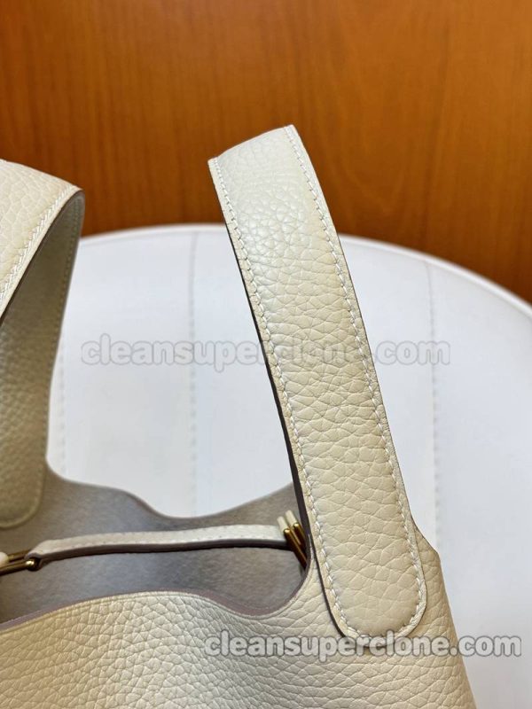 Handbag bag replica details and pricing Milkshake white Hermes cowhide women 9