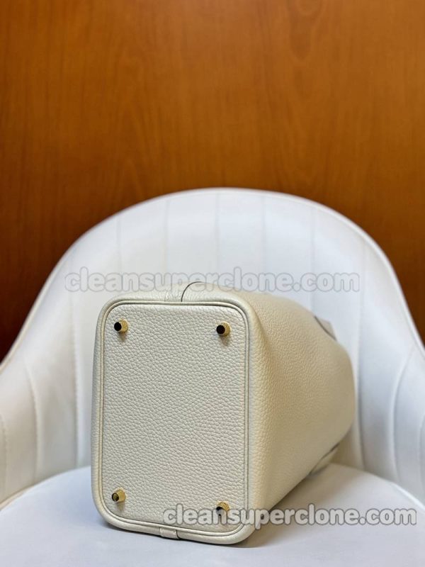 Handbag bag replica details and pricing Milkshake white Hermes cowhide women 9